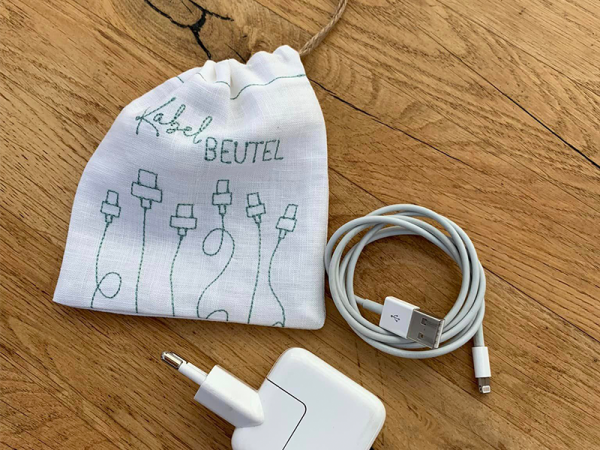 Kabel Beutel - ITH-Stickdatei